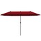 Double-Sided Patio Umbrella, Crank Handle and Sun-Protection Fabric